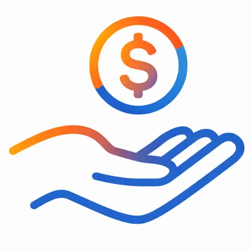 Icono que representa control de inversión y optimización continua en publicidad en redes sociales