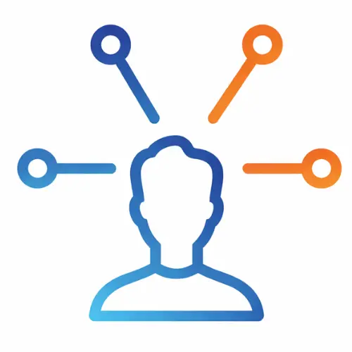 Icono de segmentación por intereses en publicidad en redes sociales